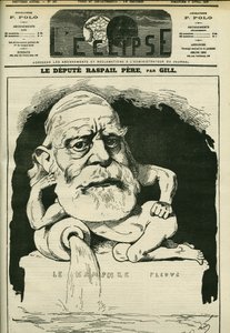 Portrett av Francois-Vincent Raspail (1794-1878), fransk kjemiker, lege og politiker. Omslag i "" L