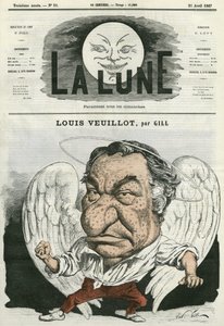 Portrett av Louis Veuillot (1813-1883), fransk journalist og bokstavelig mann. Tegneserie av Gill, i "The Moon", 21. april av Andre Gill