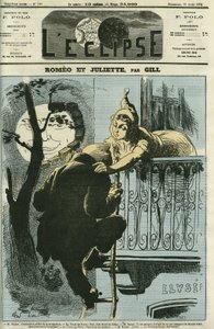 Romeo og Juliette, Adolphe Thiers (1797-1877) deputerte fra Paris forlot byen til Versailles da han ble president i republikken. Omslag i "" L