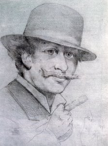 Selvportrett av André Gill, 1883, 1927 av Andre Gill