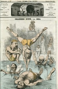 Sommerrommet med herrene Thiers, Gambetta, Grevy, Favre, Trochu... Cover i "" L