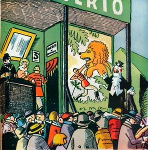 Illustrasjon av Andre Helle fra Fables de la Fountaine, 1922, 1929