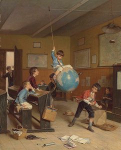 Jorden rundt, ca. 1860-tallet (olje på panel)