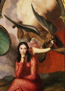Good and Evil: the Devil Tempting a Young Woman, 1832 detalj av 89709 olje på lerret