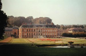 Utsikt over hagefasaden, bygget i 1675-83