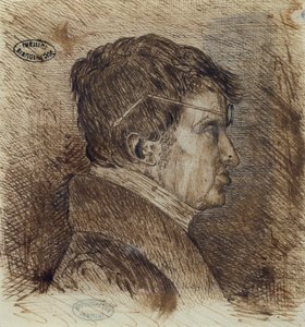 Selvportrett 1775-1836, tidlig 1800-talls penn og blekk på papir