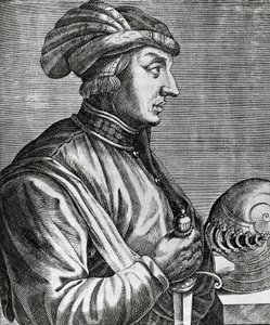 Portrett av Castruccio Castracani (ca 1281-1328), Lord of Lucca, gravering fra The True Portraits and Lives of Illustrious Men av Andre Thevet