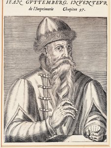 Portrett av Johann Gutenberg (Mainz, ca. 1394-1399-Mainz av Andre Thevet