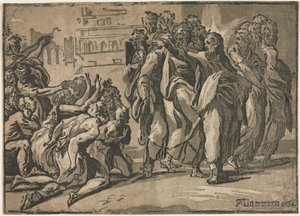 Kristus helbreder spedalske av Andrea Andreani