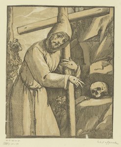 Den hellige Frans av Assisi av Andrea Andreani