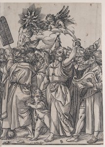 Seksjon B: Isak, Noah og andre skikkelser, fra The Triumph of Christ, 1836. av Andrea Andreani