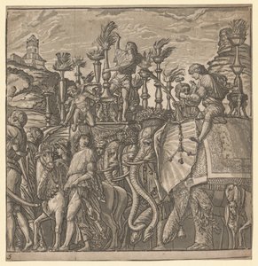 The Triumph of Julius Caesar: Elephants Carrying Torches, 1593-99.