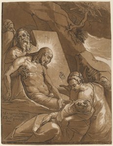 Gravleggingen av Andrea Andreani after Raffaello Motta