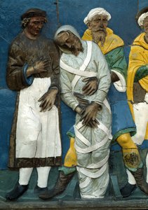 Begrave de døde, detalj, 1526-28 av Andrea Della Robbia