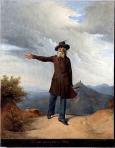 Farvel til eksilet. Med Giuseppe Mazzini tvunget til eksil i Sveits i 1831 (maleri av Andrea Gastaldi
