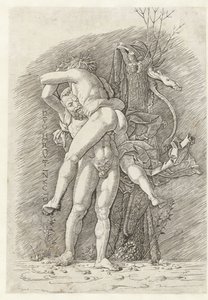 Hercules og Antaeus Den uovervinnelige guden Hercules (tittel på objekt)