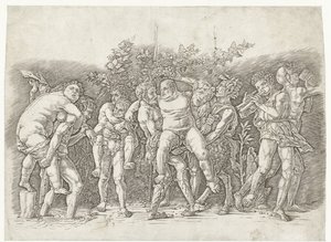 Bacchanal møtte Silenus av Andrea Mantegna