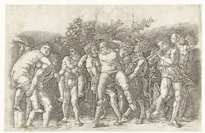 Bacchanal møtte Silenus av Andrea Mantegna