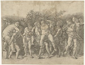 Bacchanal møtte Silenus av Andrea Mantegna