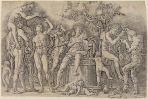 Bacchanal med et vinkar av Andrea Mantegna