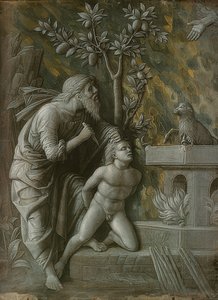 Isaks offer. Rundt 1490-95 av Andrea Mantegna