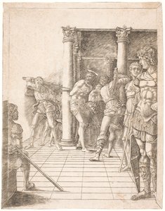 Kristus er pisket av Andrea Mantegna