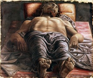 Klagesang over den døde Kristus av Andrea Mantegna