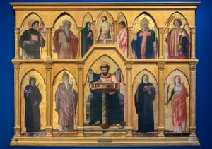 Polyptyk av St. Lukas, 1453-55 av Andrea Mantegna