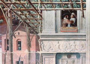 The Martyrdom of St. Christopher, ca. 1450-56 (fresco) av Andrea Mantegna