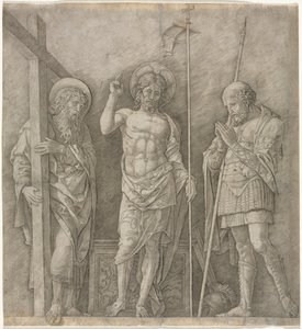 Den oppstandne Kristus mellom St Andrew og Longinus