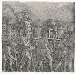 The Triumphs of Caesar: The Corselet Bearers, ca. 1495. av Andrea Mantegna