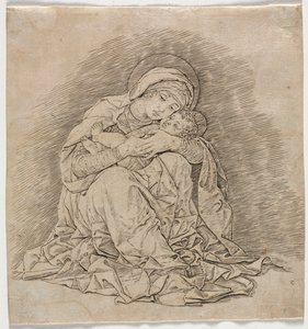 Jomfru og barn, 1485-1491. av Andrea Mantegna