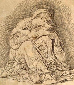 Jomfru og barn. av Andrea Mantegna