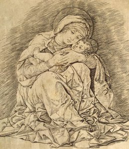 Jomfru og barn av Andrea Mantegna