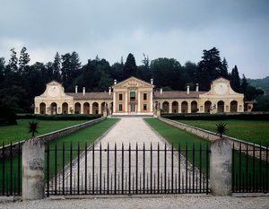 Utsikt over villaen Barbaro eller Volpi av Andrea Palladio