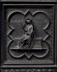 Prudence, panel H av sørdørene til dåpskapellet i San Giovanni, 1336 (bronse)