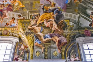 Europa, detalj av allegorier av kontinentene