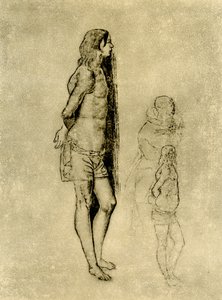 Studie på St. Sebastian for maleriet i Bergamo