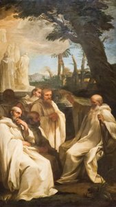 Vision of Saint Romuald, ca. 1631 (olje på lerret) av Andrea Sacchi