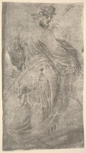Saint James Major, en stav i venstre hånd, bok i høyre, fra 