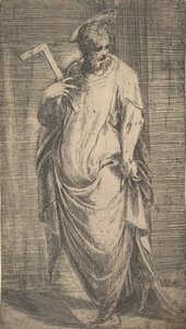 Saint James Minor fra Kristus og apostlene, ca. 1548-50. av Andrea Schiavone