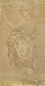 Evangelisten Johannes, . av Andrea Schiavone
