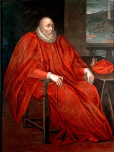 Portrett av Simone Spinola (1522-1569, Doge of Genes mellom 1567 og 1569) Maleri av Andrea Semino (1526-1594) 1568-1569 Søn. 128x170 cm Privat samling av Andrea Semino