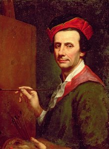 Kunstner ved et staffeli, ca. 1750-tallet