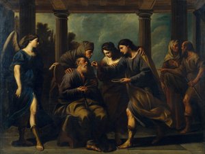 Tobias helbreder sin fars blindhet, ca. 1640