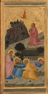 Scener fra Passion of Christ: The Agony in the Garden [venstre panel], 1380-tallet.