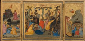Scener fra Kristi lidenskap: Kvalen i hagen, korsfestelsen..., 1380-tallet.