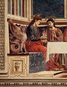 Siste kveldsmat, detalj av Philip og Matthew (Fresco av Andrea del Castagno
