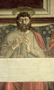 The Last Supper, detalj av St. James the Greater, 1447 freskomaleri av 85172 av Andrea del Castagno