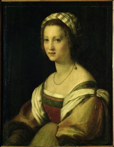 Lucrezia di Baccio del Fede, kunstnerens hustru, ca. 1513 / 14 (olje på panel)